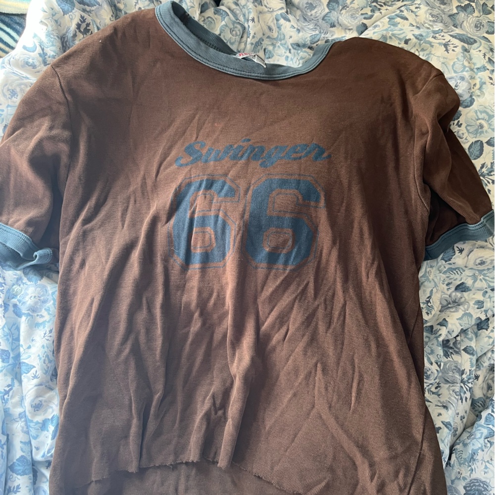 Brown Graphic Tee Shirt